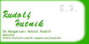 rudolf hutnik business card